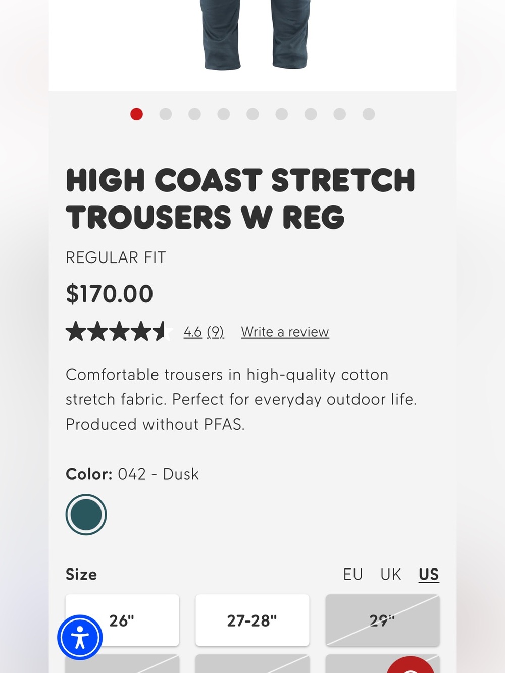 Fjallraven Women’s High Coast Stretch Pant - Picture 15 of 15